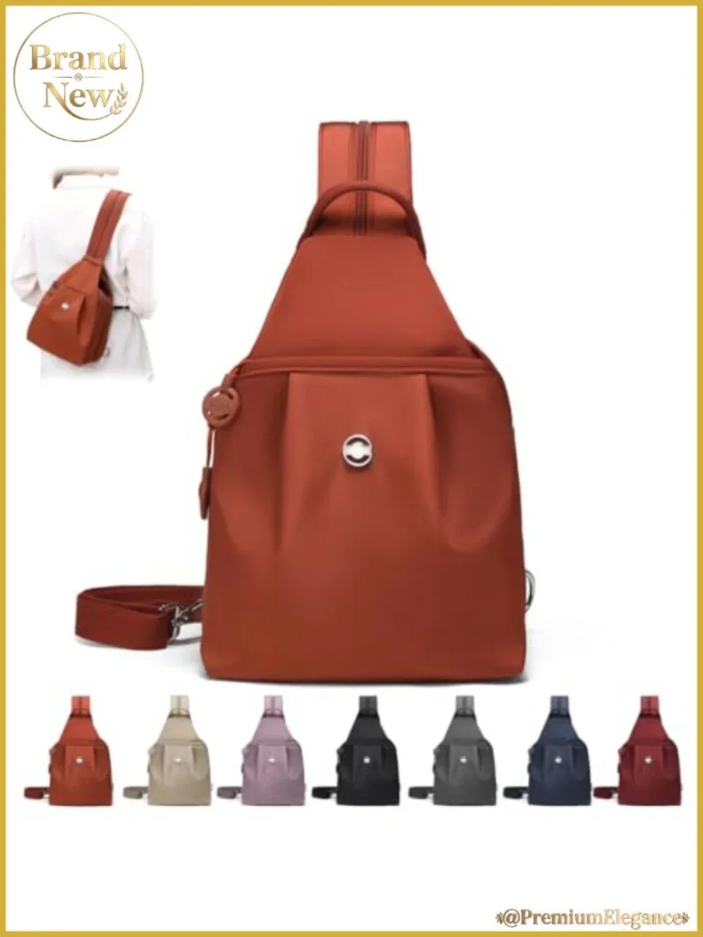 3-in-1 Convertible Anti-Theft Travel Tote Backpack Purse, Water-Resistant Nylon